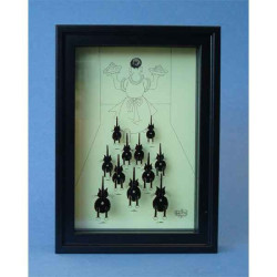 Animaux-Bois-Animaux-Bronzes.com propose Tableau Les Chats de Dubout A table -DUB47 (2)