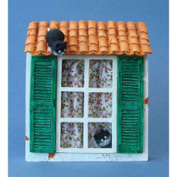 Animaux-Bois-Animaux-Bronzes.com propose Tableau Les Chats de Dubout Rendez vous manqué -DUB43 (2)