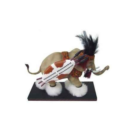 Figurine Elephant Tusk Zulu  -TU13044