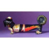 Figurine hot diggity chien teckel race car drivers  - hot16485