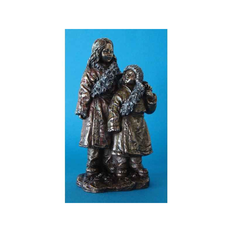 Figurine en bronze Tibet Ceba et Dawa  -TIB204