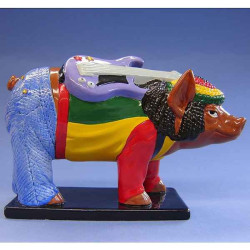Figurine Cochon Party Piggies Reggea -PAP18