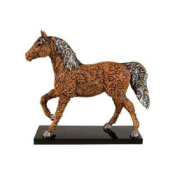 Figurine Cheval Painted Ponies Carved in History  -PO12296
