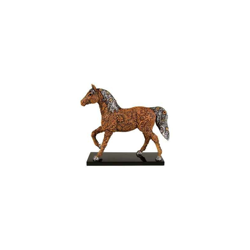 Figurine Cheval Painted Ponies Carved in History  -PO12296