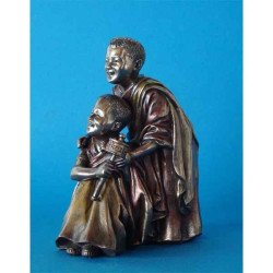 Figurine en bronze Tibet Cimba et Zonpa  -TIB203