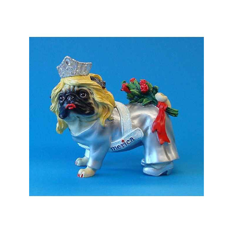 Figurine chien Pugnacious La mariée -PUG16160