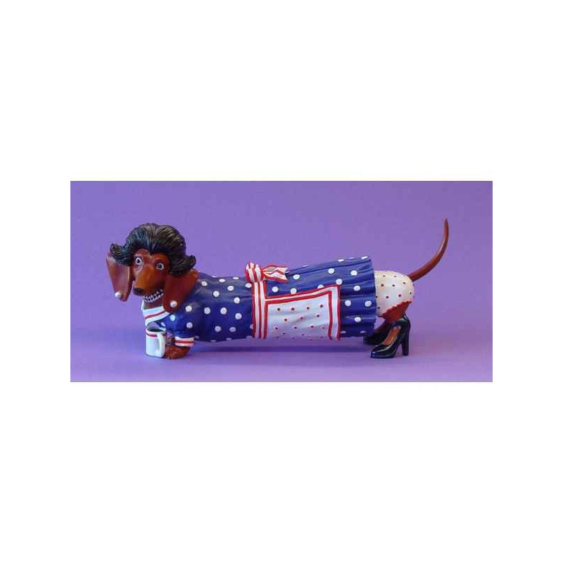 Figurine Chien Hot Diggity Fifties -HOT16466