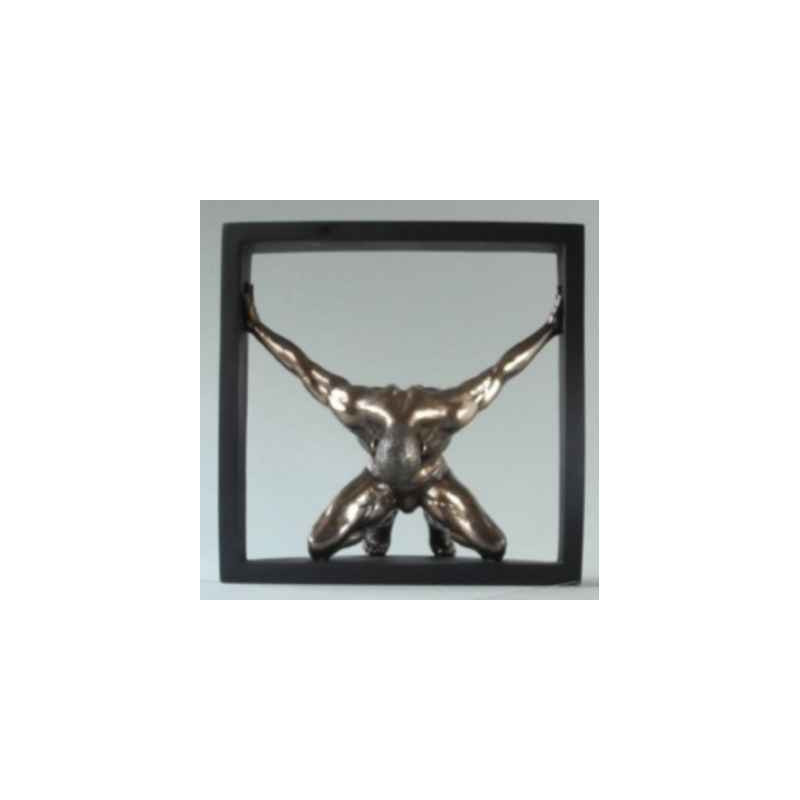 Dy talk kneeling man framed Parastone -WU75777
