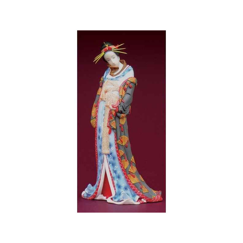 Figurine samourai  - hokusai, Coeurtisane   - hok01