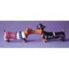 Animaux-Bois-Animaux-Bronzes propose hot diggity chien teckel senioria + mariachi hot16488