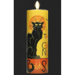 Animaux-Bois-Animaux-Bronzes.com propose Photophore art le Chat noir de steinlen 3dMouseion -TC13ST
