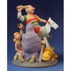 Figurine or pour rome de suske & wiske -SW33