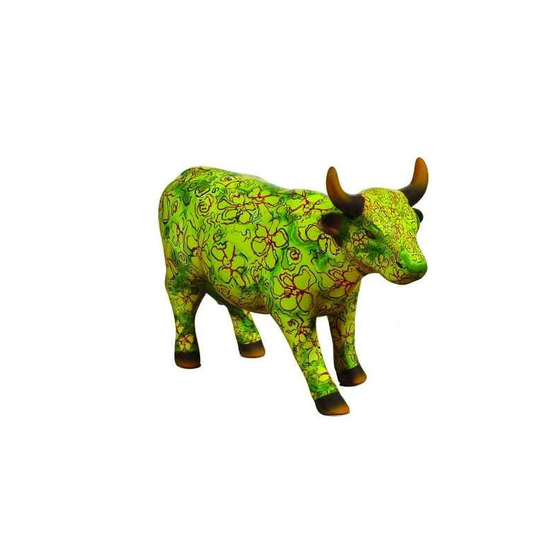 Animaux de la ferme Vache flora CowParade céramique taille M
