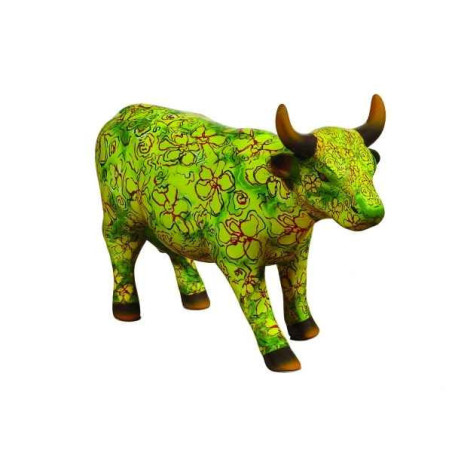 Animaux de la ferme Vache flora CowParade céramique taille M