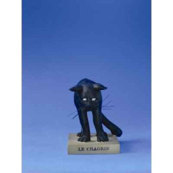 Animaux-Bois-Animaux-Bronzes.com propose Chat -le Chat domestique le chagrin (petit)  cd19