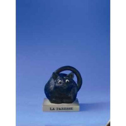 Animaux-Bois-Animaux-Bronzes.com propose Chat -le Chat domestique la paresse (petit)e cd22