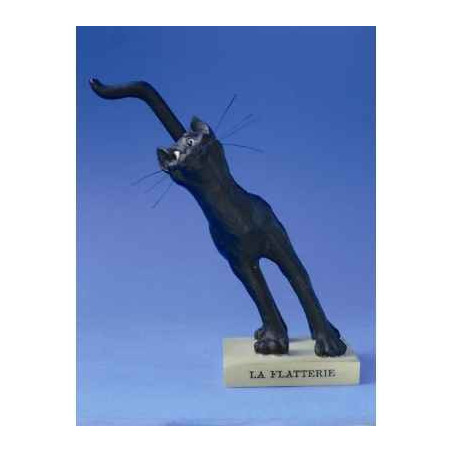 Figurine chat -le chat domestique - la flatterie (petit) - cdl4