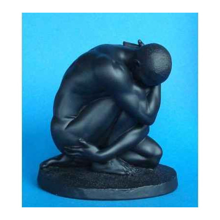 Figurine body talk  - homme squatting black   - bt21