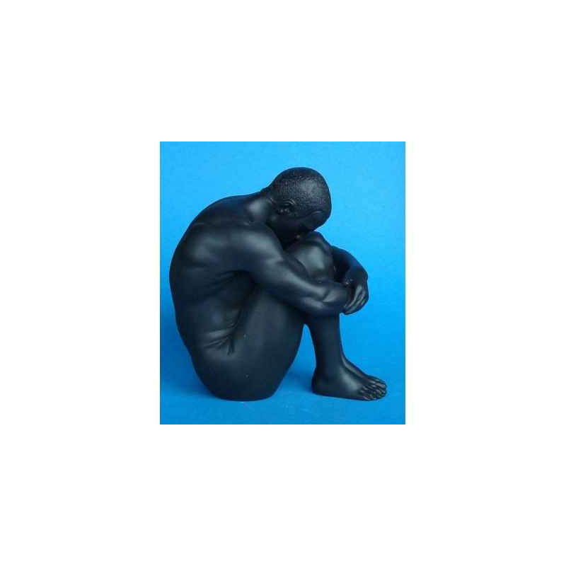 Figurine body talk  - homme sitting black   - bt23