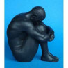 Figurine body talk  - homme sitting black   - bt23