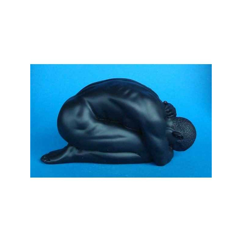 Figurine body talk  - homme  kneeling black   - bt22