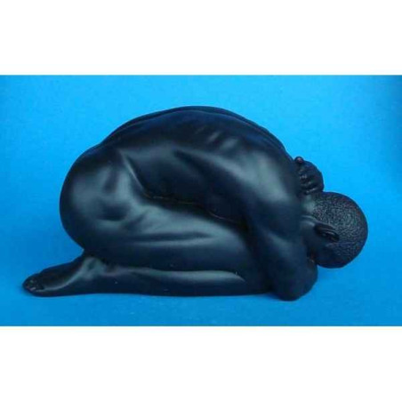Figurine body talk  - homme  kneeling black   - bt22