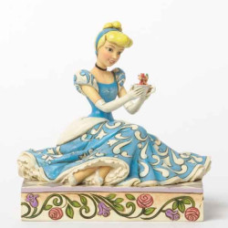 Caring & Coeurageous cinderella with jaq & gus Figurines Disney Collection -4037511