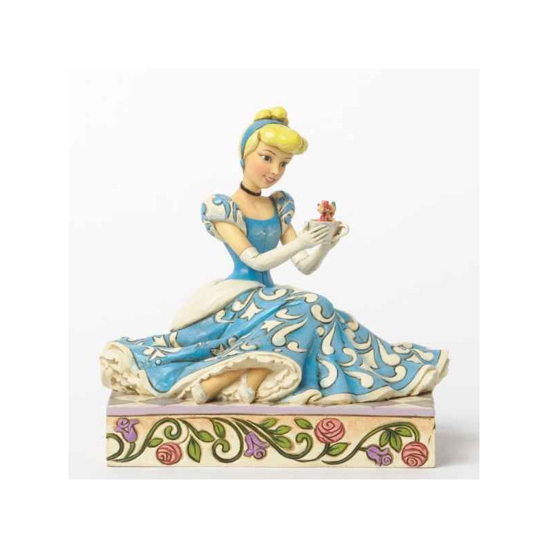 Caring & Coeurageous cinderella with jaq & gus Figurines Disney Collection -4037511