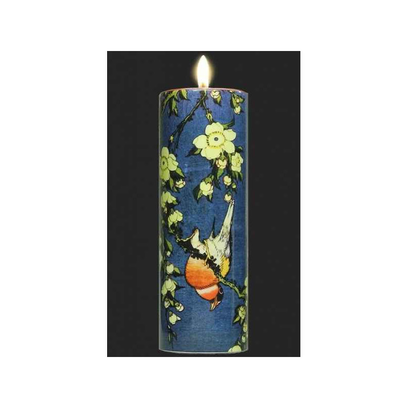 Photophore art bullfinch de hokusai 3dMouseion -TC09HOK
