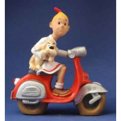 Figurine wiske op scooter de suske & wiske -SW119