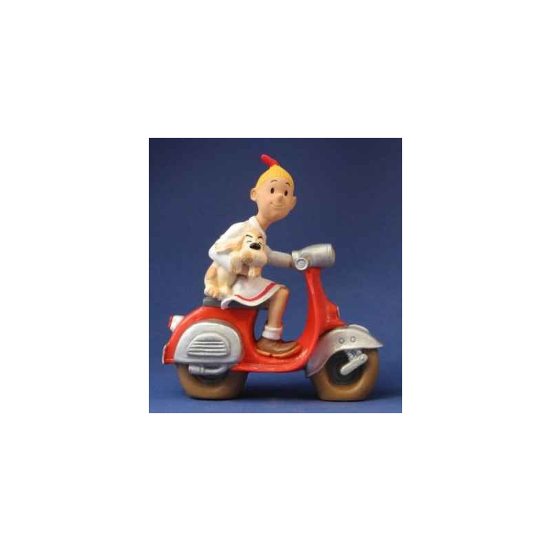 Figurine wiske op scooter de suske & wiske -SW119