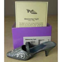 Figurine chaussure miniature collection just the right shoe shimmering night   - rs25038