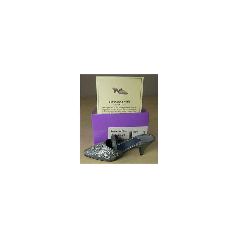 Figurine chaussure miniature collection just the right shoe shimmering night   - rs25038