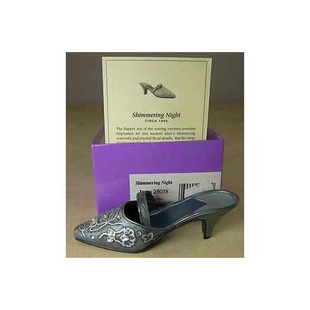 Figurine chaussure miniature collection just the right shoe shimmering night   - rs25038