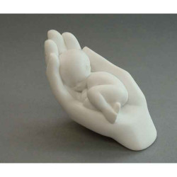 Figurine émotion  - emo gedragen getragen to hold white   - em018