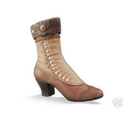 Figurine chaussure miniature collection just the right shoe high -buttoned boot   - rs25034