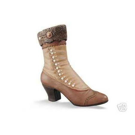 Figurine chaussure miniature collection just the right shoe high -buttoned boot   - rs25034