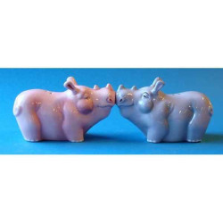 Figurine sel et poivre  - rhinos    - mw93908