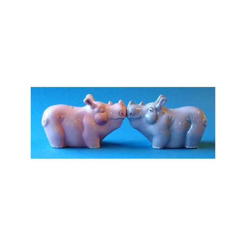 Figurine sel et poivre  - rhinos    - mw93908