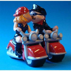 Figurine sel et poivre  - bikers    - mw93912