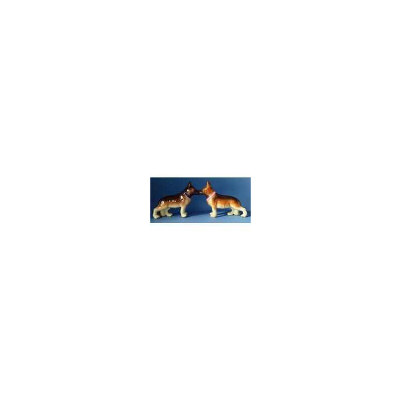 Animaux-Bois-Animaux-Bronzes propose sel et poivre bergers allemands mw93946