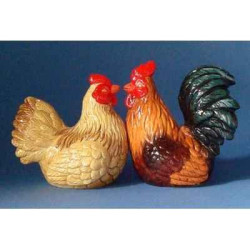 Figurine sel et poivre  - rocster & hen   - mw93947