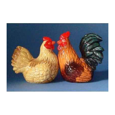Figurine sel et poivre  - rocster & hen   - mw93947