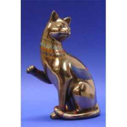 Figurine chat  - catistic right paw up face left   - wu68692
