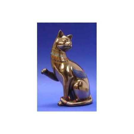 Figurine chat  - catistic right paw up face left   - wu68692