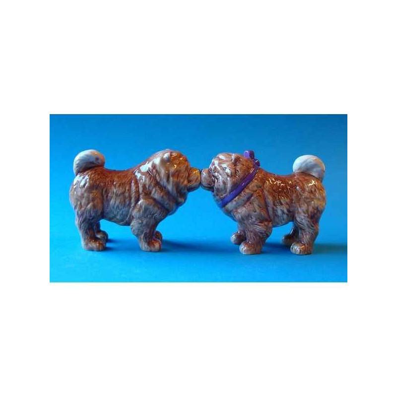 Figurine sel et poivre - chow chows - mw93901