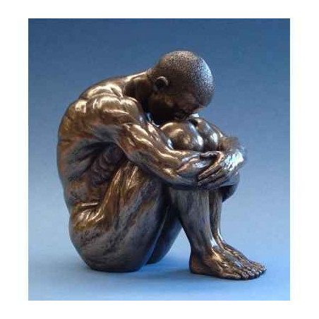 Figurine body talk  - sitting man large   - bt50