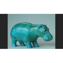 Animaux sauvage Figurine miniature en coffret l'hippopotameart égyptien  PA25EG