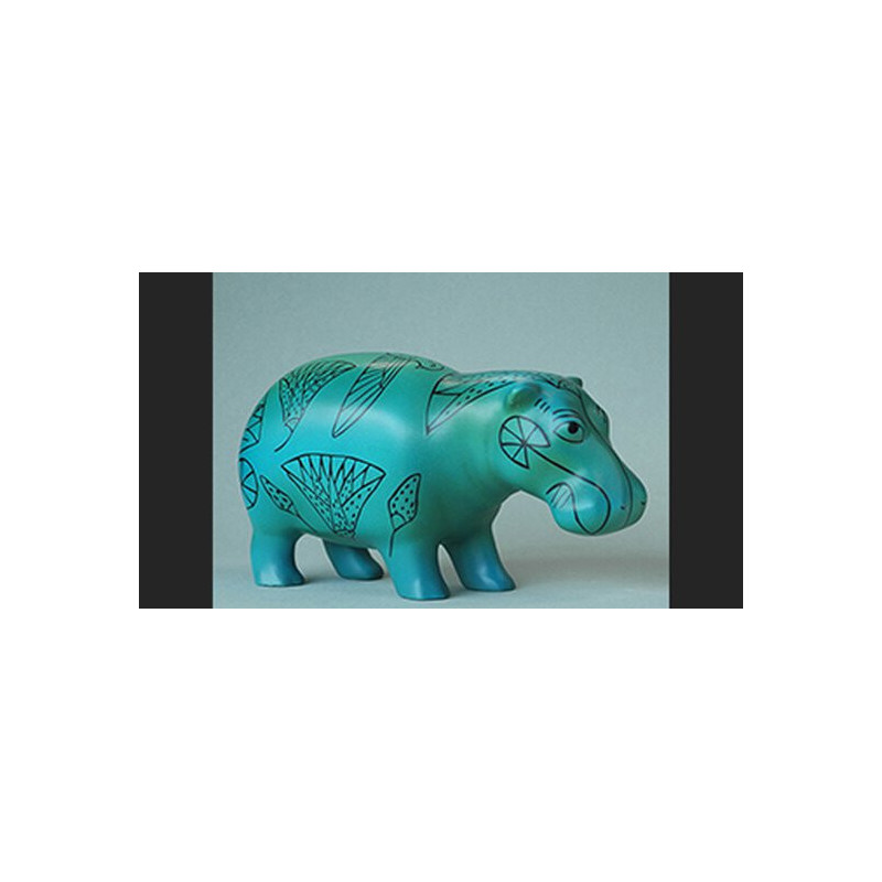 Animaux sauvage Figurine miniature en coffret l'hippopotameart égyptien  PA25EG