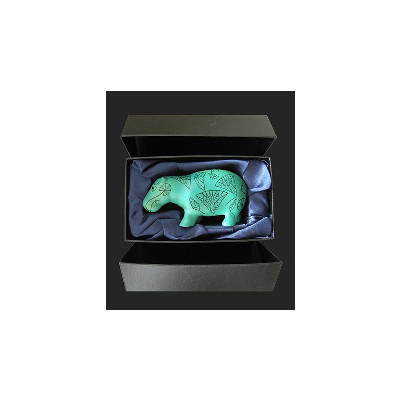 Animaux sauvage Figurine miniature en coffret l'hippopotameart égyptien  PA25EG